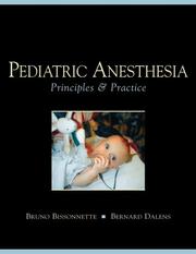 Cover of: Principles and Practice of Pediatric Anesthesia