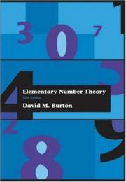 Cover of: Elementary Number Theory (McGraw-Hill International Editions) by David M. Burton