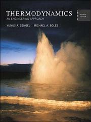 Cover of Thermodynamics (Mcgraw-Hill Series in Mechanical Engineering) by yunus a. çengel,michael a. boles