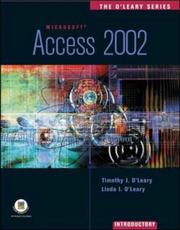 Cover of: Access 2002 (O'Leary) by Timothy J. O'Leary, Linda I O'Leary