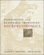 Cover of: Experiments with Microeconomic Principles