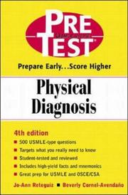 Cover of: Pretest Physical Diagnosis by Retequiz