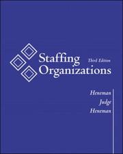 Cover of: Staffing Organizaions