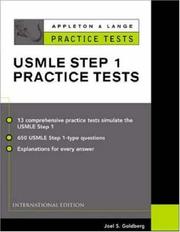 Cover of: Appleton & Lange Practice Tests for the Usmle Step 1 Practice Tests (Appleton & Lange Review)