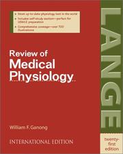 Cover of: Review of Medical Physiology (Stm09) by William F. Ganong