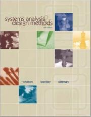 Cover of: Systems Analysis and Design Methods