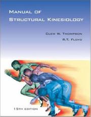 Cover of: Manual of Structural Kinesiology