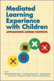 Cover of: Mediated Learning Experience with Children: Applications Across Contexts