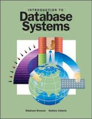 Cover of: Introduction to Database Systems by Stephane Bressan, Barbara Catania