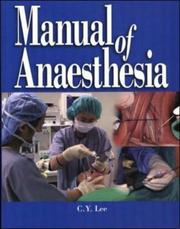 Cover of: Manual of Anaesthesia by Lee