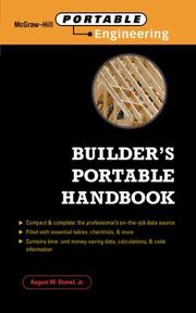 Cover of: Builder's Portable Handbook by August W. Domel