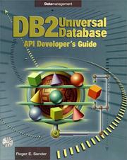 Cover of: DB2 Universal Development Guide | Roger E. Sanders