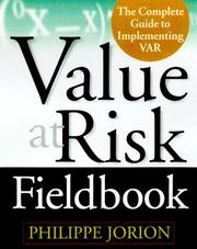 Cover of: The Value at Risk Fieldbook