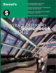 Cover of: Sweet's Contract Interiors Sourcebook 2001 by Sweets Group