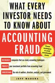 Cover of: What Every Investor Needs to Know About Accounting Fraud by Jeff Madura