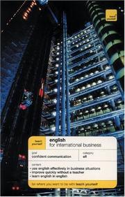 Cover of: Teach Yourself English for International Business (book only) (Teach Yourself)