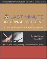 Cover of: Last Minute Internal Medicine (Last Minute)