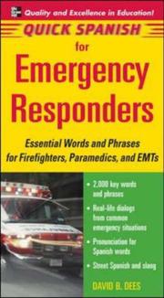 Cover of: Quick Spanish for Emergency Responders (Quick Spanish) by Dees David