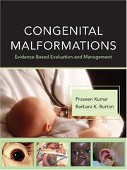 Cover of: Congenital Malformations: Evidence-Based Evaluation and Management