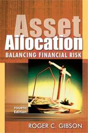 Cover of: Asset Allocation, 4th Ed | Roger C. Gibson