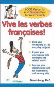 Cover of: Vive les verbes français!