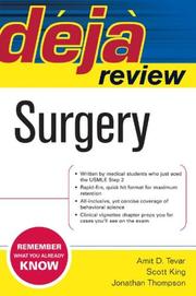 Cover of: Deja Review: Surgery (Deja Review)