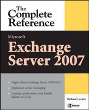 Cover of: Microsoft Exchange Server 2007 by Richard Luckett, Bharat Suneja