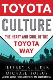 Cover of: Toyota Culture by Jeffrey Liker
