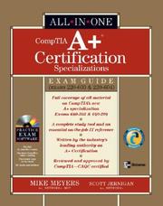 Cover of: A+ Specializations Certification All-in-One Exam Guide (Exams 220-603 & 220-604) (All-in-One)