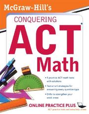 Cover of: McGraw-Hill's Conquering the ACT Math