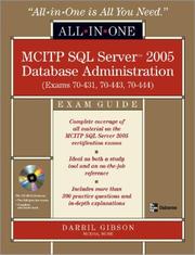 Cover of: MCITP SQL Server 2005 Database Administration All-in-One Exam Guide (Exams 70-431, 70-443, & 70-444) (All-in-One)