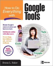 Cover of: How to Do Everything with Google Tools (How to Do Everything)