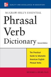Cover of: McGraw-Hill's Essential Phrasal Verbs Dictionary (Essential) by Richard A. Spears