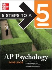 Cover of: 5 Steps to a 5 AP Psychology, 2008-2009 Edition (5 Steps to a 5 on the Advanced Placement Examinations)
