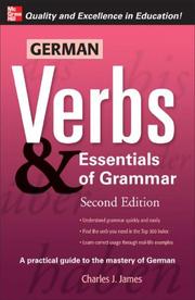 Cover of: German Verbs & Essential of Grammar 2E. (Verbs and Essentials of Grammar)