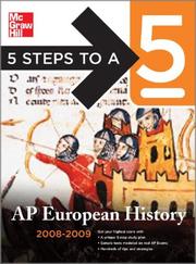 Cover of: 5 Steps to a 5 AP European History, 2008-2009 Edition (5 Steps to a 5 on the Advanced Placement Examinations)