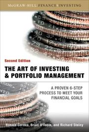 Cover of: The Art of Investing and Portfolio Management