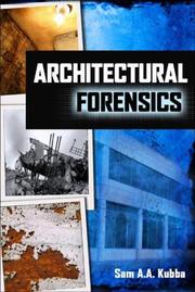 Cover of: Architectural Forensics