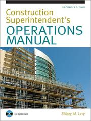 Cover of: Construction Superintendent Operations Manual