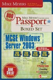 Cover of: Mike Meyers' MCSE Windows Server 2003 Passport Boxed Set (Exams 70-290, 70-291, 70-293 & 70-294) by Eric Daeuber, Dan Newland, Walter J. Glenn, Mike Simpson, Jason Zandri, Brian Culp