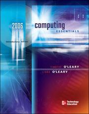 Cover of: Computing Essentials 2006 (O'Leary, Timothy J., O'Leary Series.)