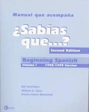 Cover of: Sabias Que? by Bill VanPatten