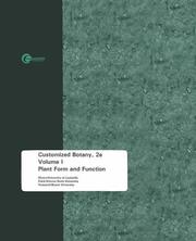 Cover of: Botany Volume I --Chapters 1-21