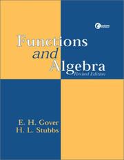 Front cover of Functions and Algebra, Revised Edition by Eugene Gover
