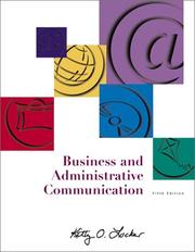 Cover of: Business and Administrative Communication by Kitty O. Locker