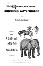 Cover of: WebQuester: American Government