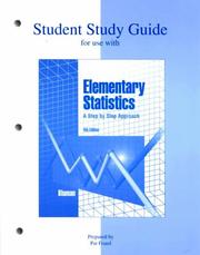 Cover of: Study Guide t/a Elementary Statistics:  A Step by Step Approach