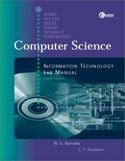 Cover of: Computer Science Information Technology Lab Manual, 4e | John Y. Enomoto