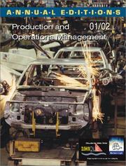 Cover of: Annual Editions: Production and Operations Management 01/02