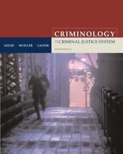 Cover of: Criminology and the Criminal Justice System with Free Power Web and Free "Making the Grade" Student CD-ROM